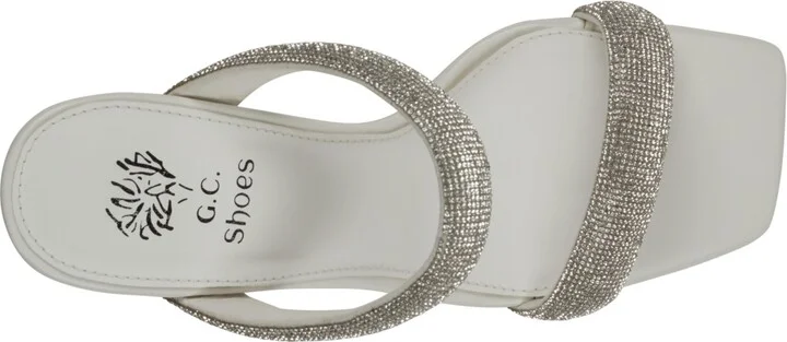 Gc Shoes Women's Luella Embellished Double Band Heeled Sandals - Image 4