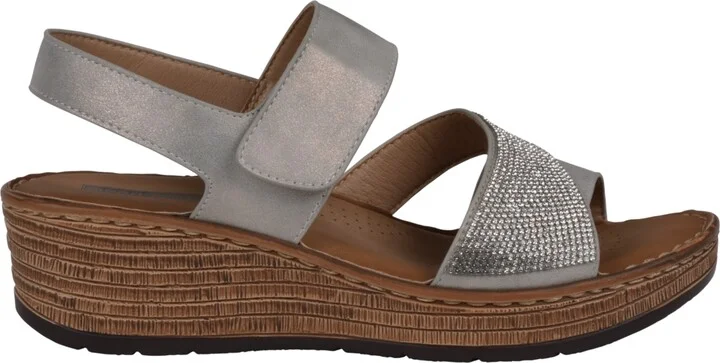 Gc Shoes Women's Lux Embellished Wedge Sandals - Image 6