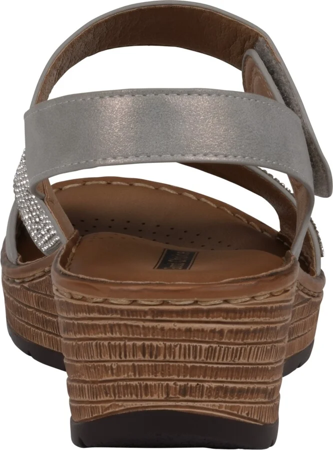 Gc Shoes Women's Lux Embellished Wedge Sandals - Image 7