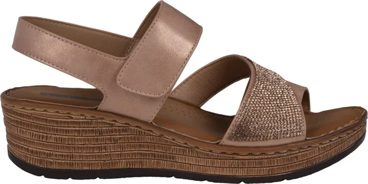 Gc Shoes Women's Lux Embellished Wedge Sandals - Image 10