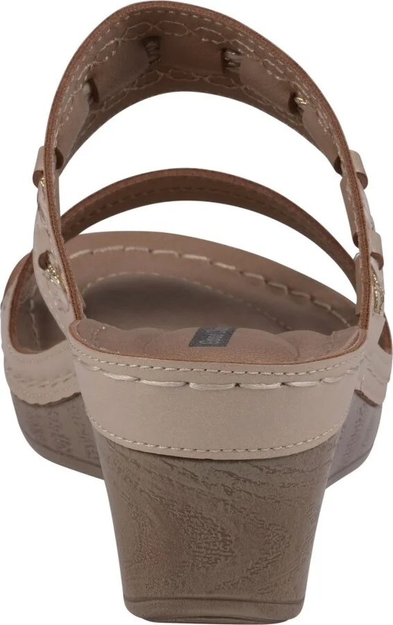 Gc Shoes Women's Mariah Double Band Slip-On Wedge Sandals - Image 3