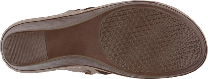 Gc Shoes Women's Mariah Double Band Slip-On Wedge Sandals - Image 5