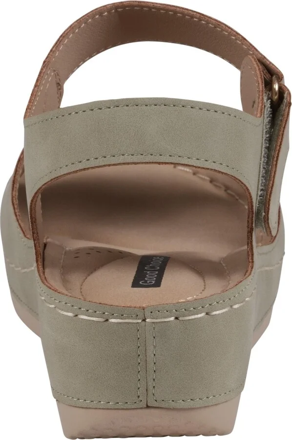 Gc Shoes Women's Maxwell Flower Detail Wedge Sandals - Image 3