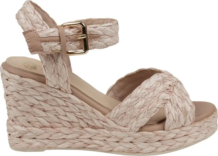 Gc Shoes Women's Maya Raffia Platform Wedge Sandals - Image 2