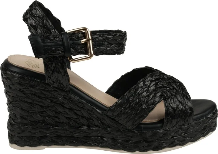 Gc Shoes Women's Maya Raffia Platform Wedge Sandals - Image 6