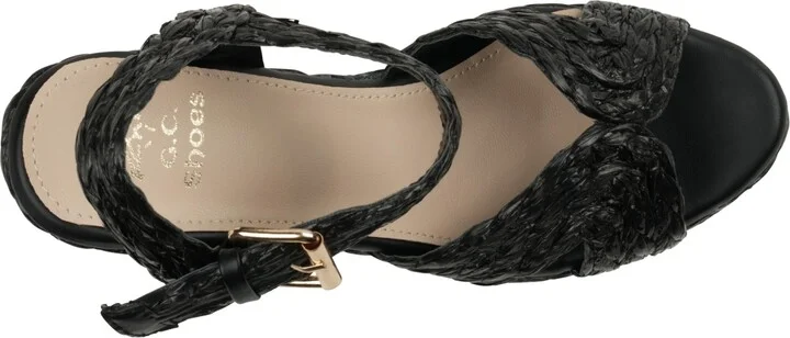 Gc Shoes Women's Maya Raffia Platform Wedge Sandals - Image 8