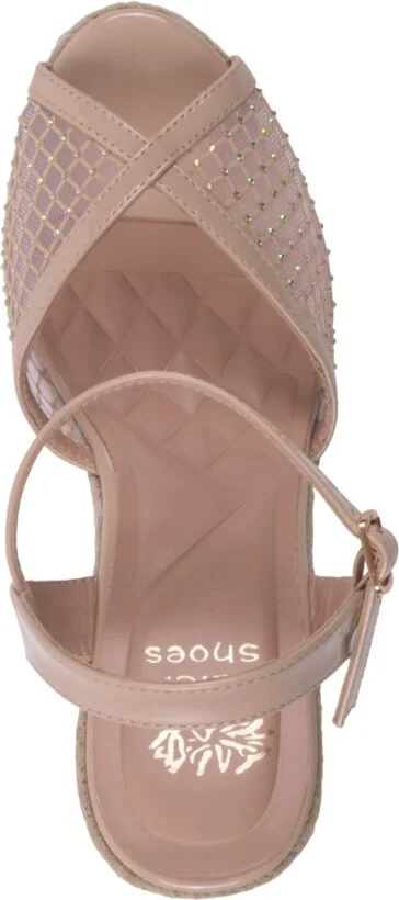 Gc Shoes Women's Mila Embellished Espadrille Wedge Sandals - Image 4