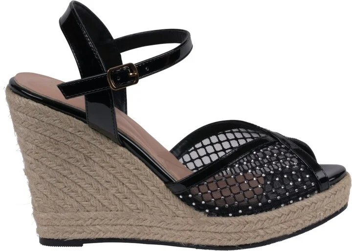 Gc Shoes Women's Mila Embellished Espadrille Wedge Sandals - Image 6