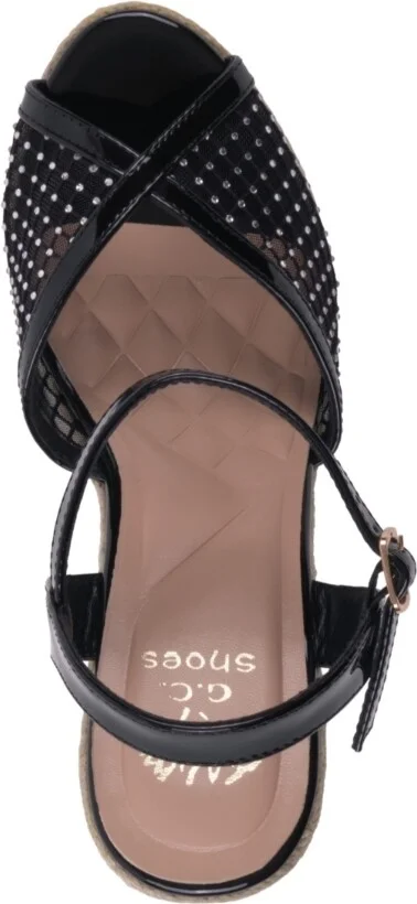 Gc Shoes Women's Mila Embellished Espadrille Wedge Sandals - Image 8