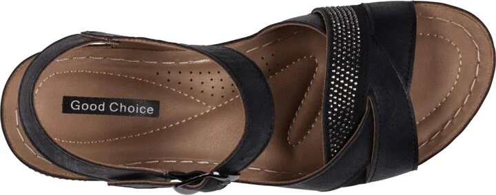 Gc Shoes Women's Monaco Crisscross Wedge Sandals - Image 4