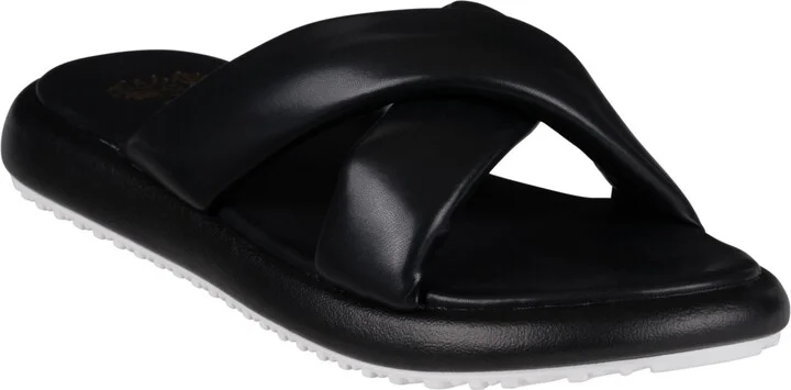 Gc Shoes Women's Nalani Crisscross Slide Flat Sandals