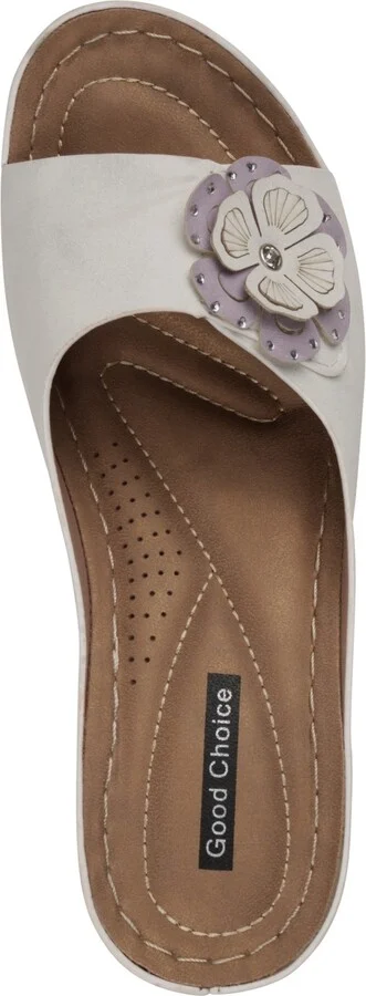 Gc Shoes Women's Naples Flower Wedge Sandals - Image 4