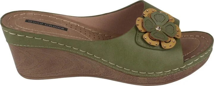 Gc Shoes Women's Naples Flower Wedge Sandals - Image 6