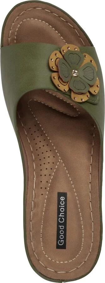 Gc Shoes Women's Naples Flower Wedge Sandals - Image 8