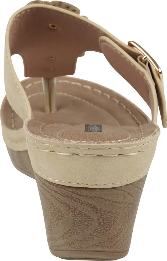 Gc Shoes Women's Narbonne Flower Wedge Sandals - Image 7