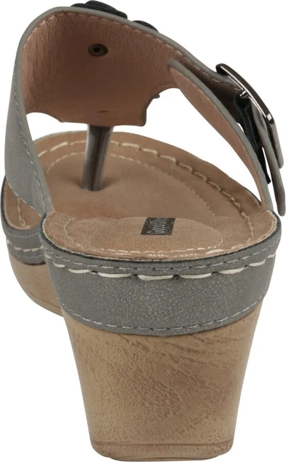 Gc Shoes Women's Narbonne Flower Wedge Sandals - Image 10