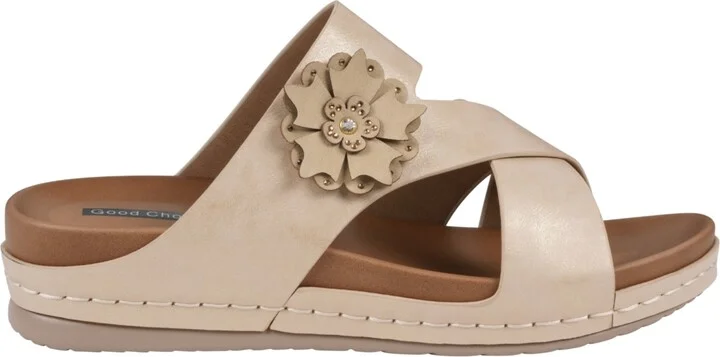 Gc Shoes Women's Nessie Flower Wedge Sandals - Image 2