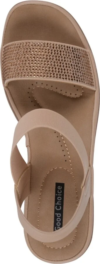 Gc Shoes Women's Nia Embellished Elastic Wedge Sandals - Image 8