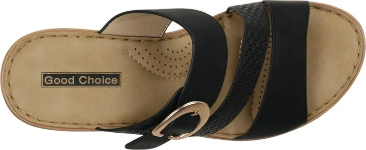 Gc Shoes Women's Odalis Buckle Comfort Wedge Sandals - Image 8