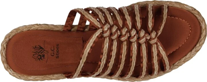 Gc Shoes Women's Phoenix Strappy Espadrille Flat Sandals - Image 4