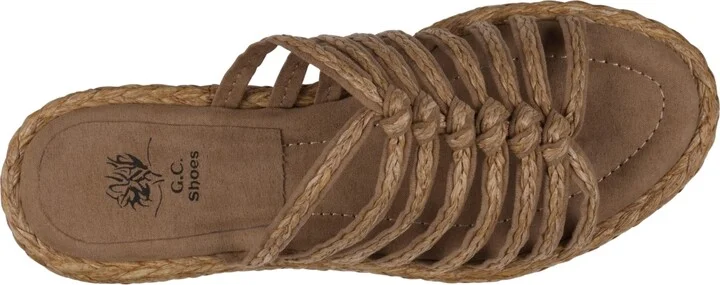 Gc Shoes Women's Phoenix Strappy Espadrille Flat Sandals - Image 8