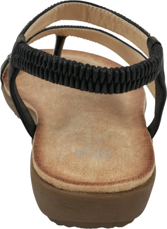 Gc Shoes Women's Reille Jeweled Asymmetrical Flat Sandals - Image 7