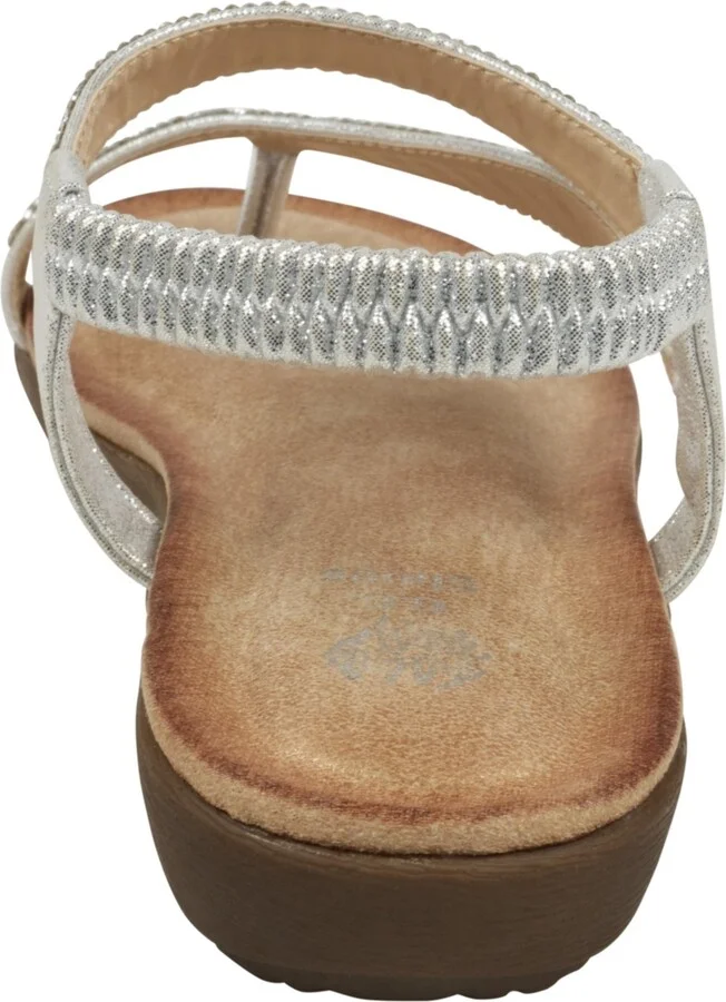 Gc Shoes Women's Reille Jeweled Asymmetrical Flat Sandals - Image 11