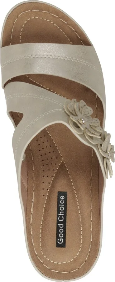 Gc Shoes Women's Rita Flower Wedge Sandals - Image 4