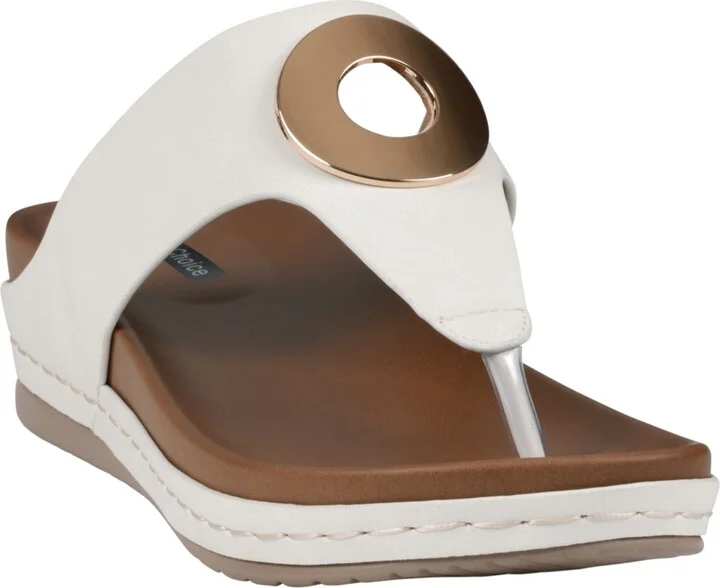 Gc Shoes Women's Seli Thong Wedge Sandals