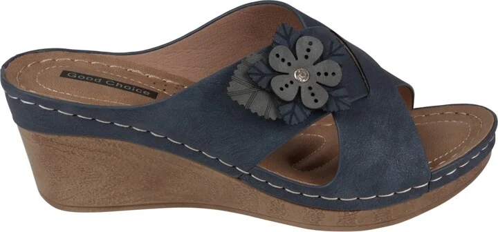 Gc Shoes Women's Selly Flower Wedge Sandals - Image 6
