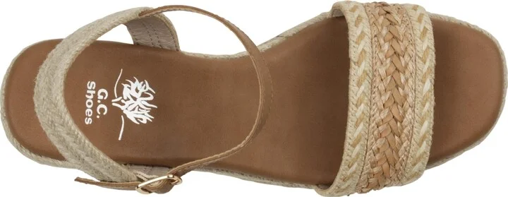 Gc Shoes Women's Solene Slingback Espadrille Wedge Sandals - Image 4