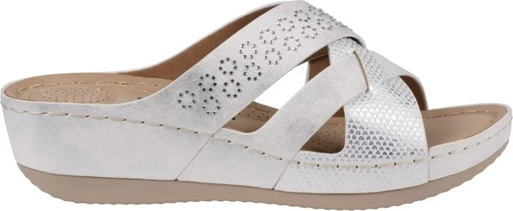Gc Shoes Women's Soraya Strappy Wedge Sandals - Image 6
