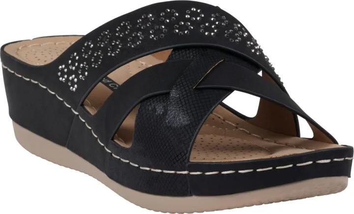 Gc Shoes Women's Soraya Strappy Wedge Sandals