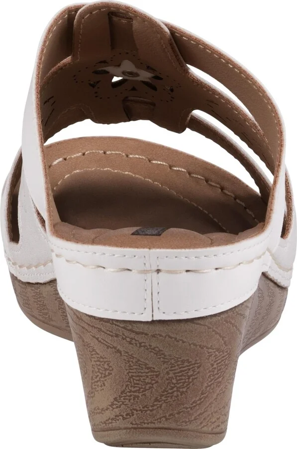 Gc Shoes Women's Spring Triple Band Flower Wedge Sandals - Image 3