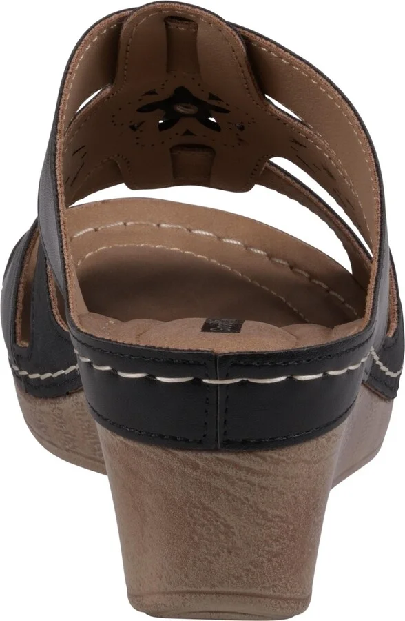 Gc Shoes Women's Spring Triple Band Flower Wedge Sandals - Image 7