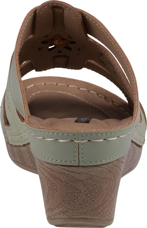 Gc Shoes Women's Spring Triple Band Flower Wedge Sandals - Image 10