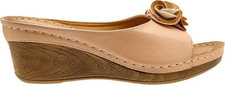 Gc Shoes Women's Sydney Rosette Wedge Sandals - Image 5