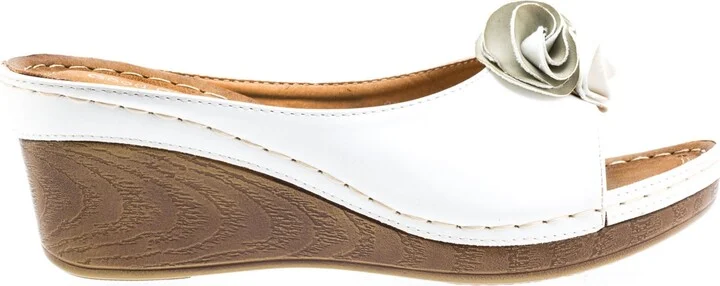 Gc Shoes Women's Sydney Rosette Wedge Sandals - Image 9