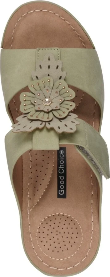 Gc Shoes Women's Talia Floral Wedge Sandals - Image 8