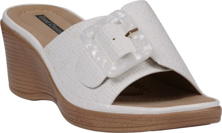Gc Shoes Women's Teri Buckle Wedge Sandals