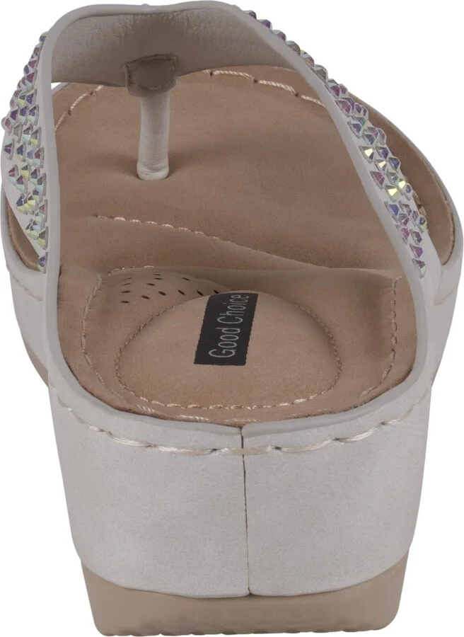 Gc Shoes Women's Tiana Embellished Comfort Wedge Sandals - Image 3