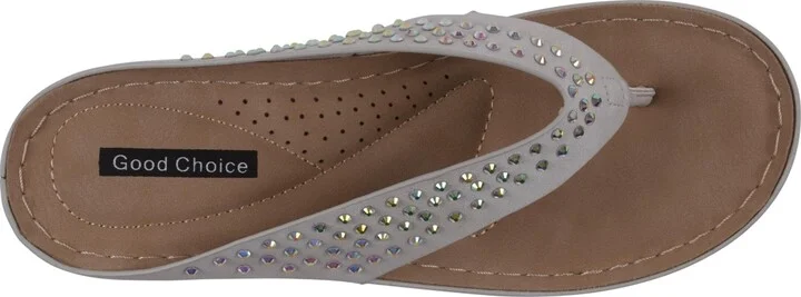 Gc Shoes Women's Tiana Embellished Comfort Wedge Sandals - Image 4