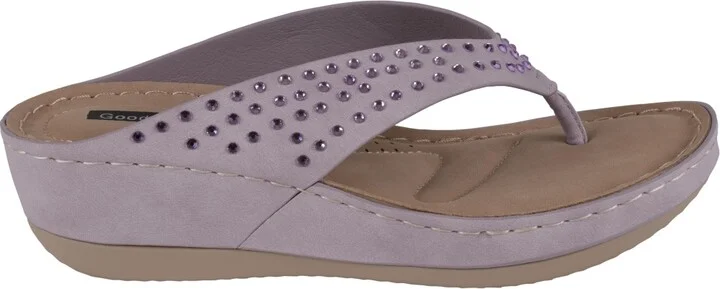 Gc Shoes Women's Tiana Embellished Comfort Wedge Sandals - Image 10