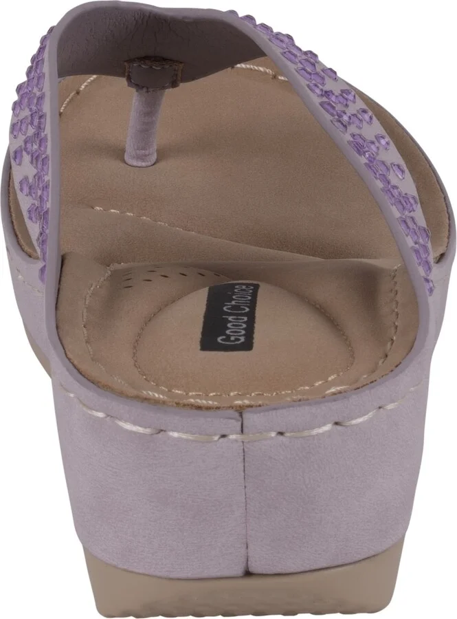 Gc Shoes Women's Tiana Embellished Comfort Wedge Sandals - Image 11