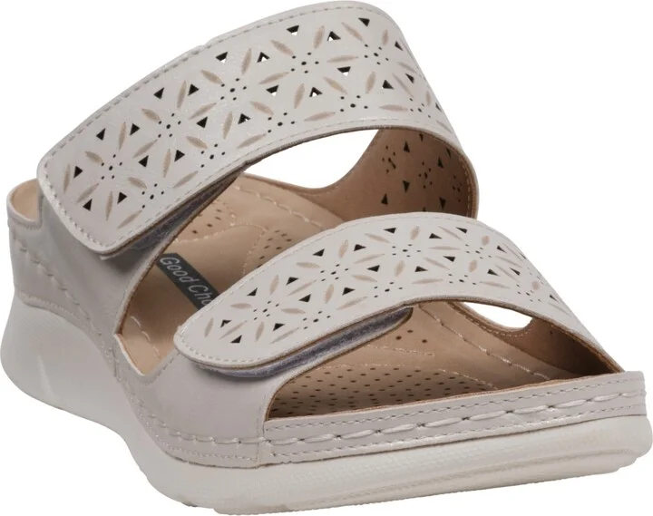 Gc Shoes Women's Verna Adjustable Double Strap Footbed Sandals