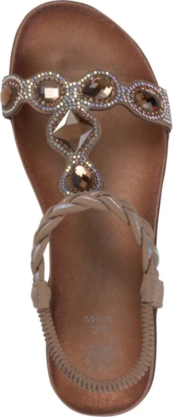 Gc Shoes Women's Victoria Jeweled Flat Sandals - Image 4