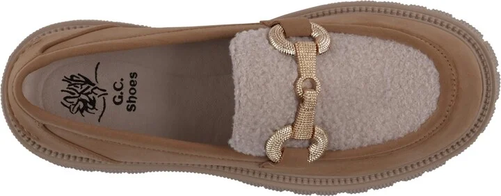 Gc Shoes Women's Vince Shearling Lug Sole Loafers - Image 4