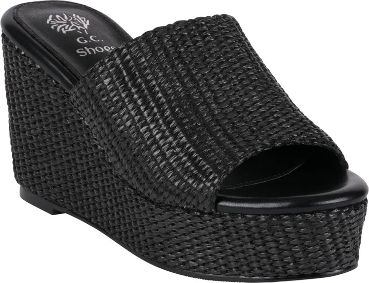 Gc Shoes Women's Vivica Espadrille Slide Wedge Sandals