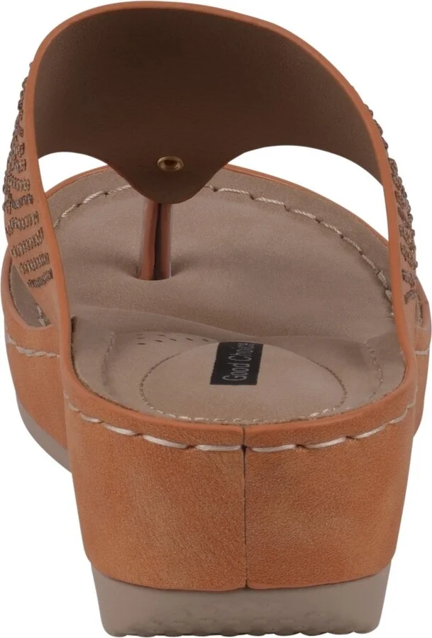 Gc Shoes Women's Wagner Embellished Thong Wedge Sandals - Image 11