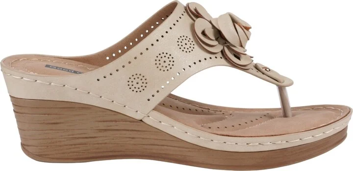 Gc Shoes Women's Willa Floral Wedge Sandals - Image 2
